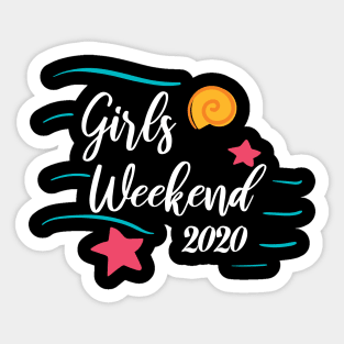 Girls Trip Cute Girls Weekend 2020 Mask Girls Trip 2020 Mask girls trip weekend Sticker